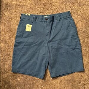 Izod Blue Flat Front Shorts Casual Style